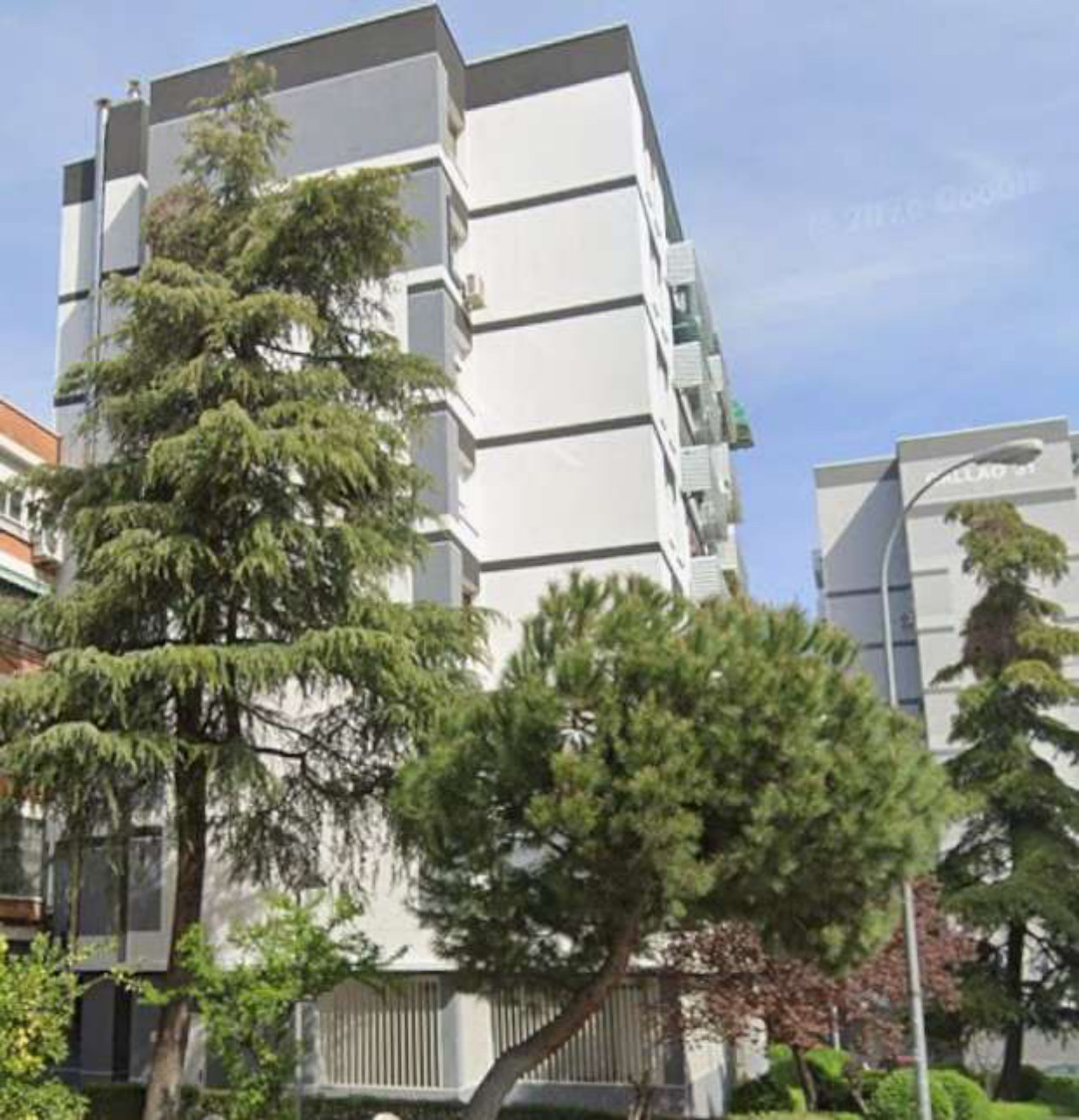 Vista de la fachada rehabilitada de Callao 29