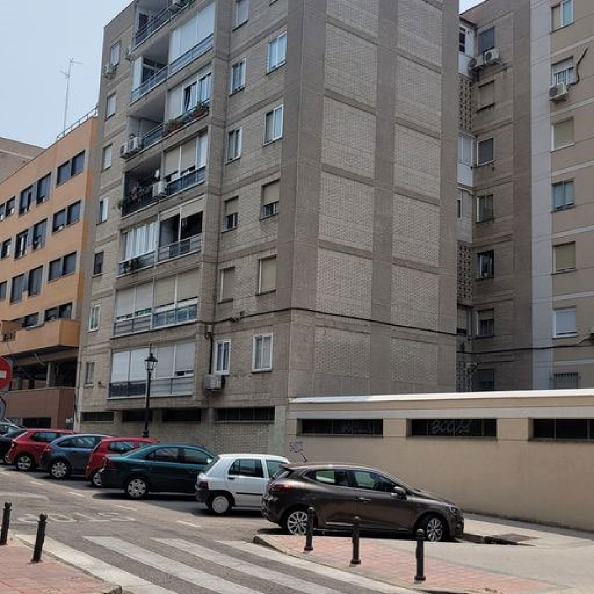 Carcavilla 4, Móstoles: estado anterior de la fachada