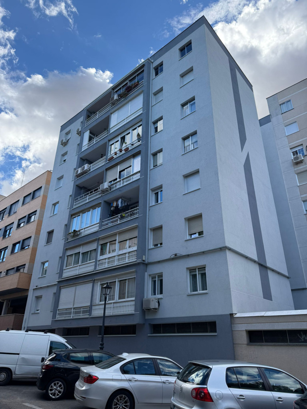 Carcavilla 4: fachada del edificio rehabilitado